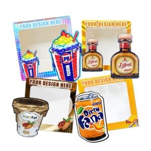 Custom Printed Unique Special Cut 3.5 Weed Mylar Bags with Boxes