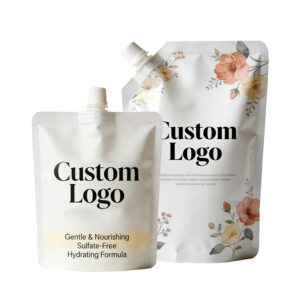 Custom Printing 50ml 100ml Liquid Shampoo Packaging Bag with Spout
