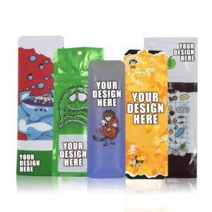 Custom Printed Smoking Stick Cannabis Mylar Bags