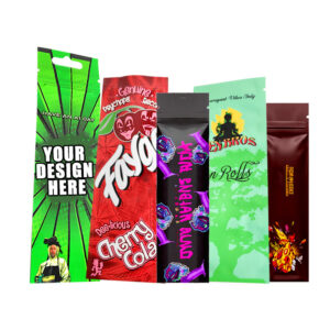 Custom Printed Small Stick Smell Proof Cannabis Mylar Bags