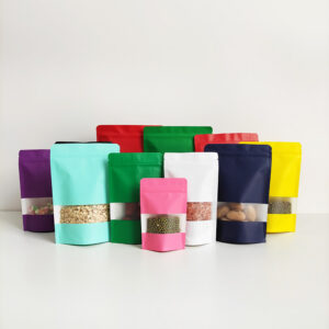 In Stock Bags Different Colors Stand up Kraft Paper Pouch
