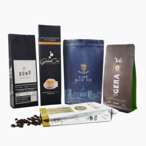 Custom Printed Coffee Beans Packaging Pouch with Valve