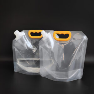 In stock Bags 1L 2L 5L Clear Plastic Spout Pouch