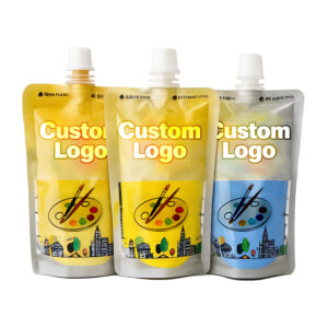Custom Printed Oil Paint Gouache Colour Organic Pigment Spout Pouch