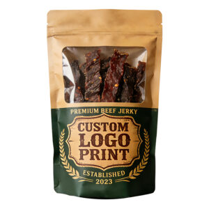 Custom Printed Beef Jerky Packaging With Window