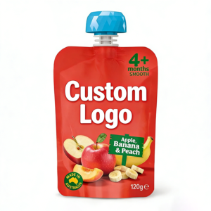 Custom Printed Veggie Puree Juice Stand up Drink Pouch with Spout