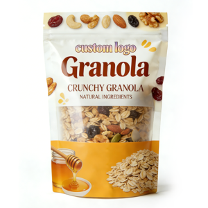 Custom Printed Plastic Bag for Cereal Granola Oats