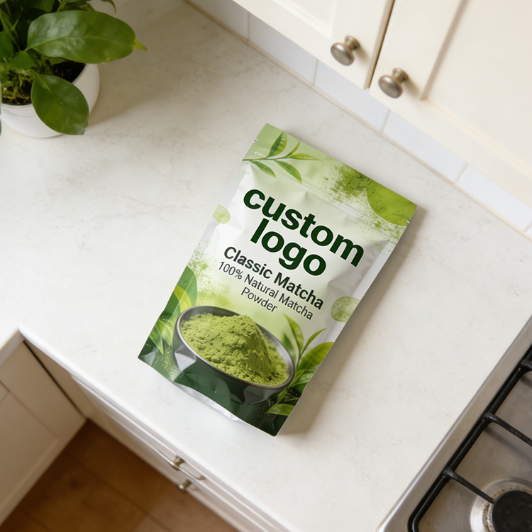 Custom Laminating Matcha Tea Powder Packaging - Image 4