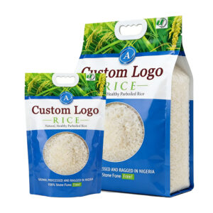 Custom Printing Rice Packaging with Handle 1kg 2kg 5kg 10kg
