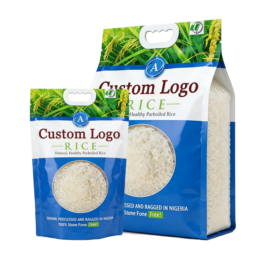 Custom Printing Rice Packaging with Handle 1kg 2kg 5kg 10kg