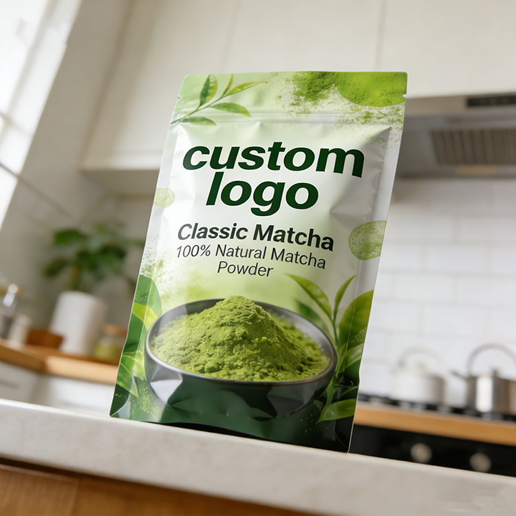 Custom Laminating Matcha Tea Powder Packaging - Image 3