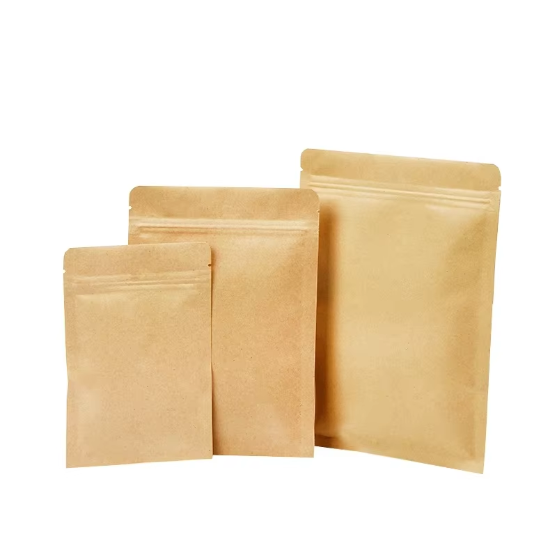 In Stock Bags 3 Side Seal Kraft Paper Bags - Image 4