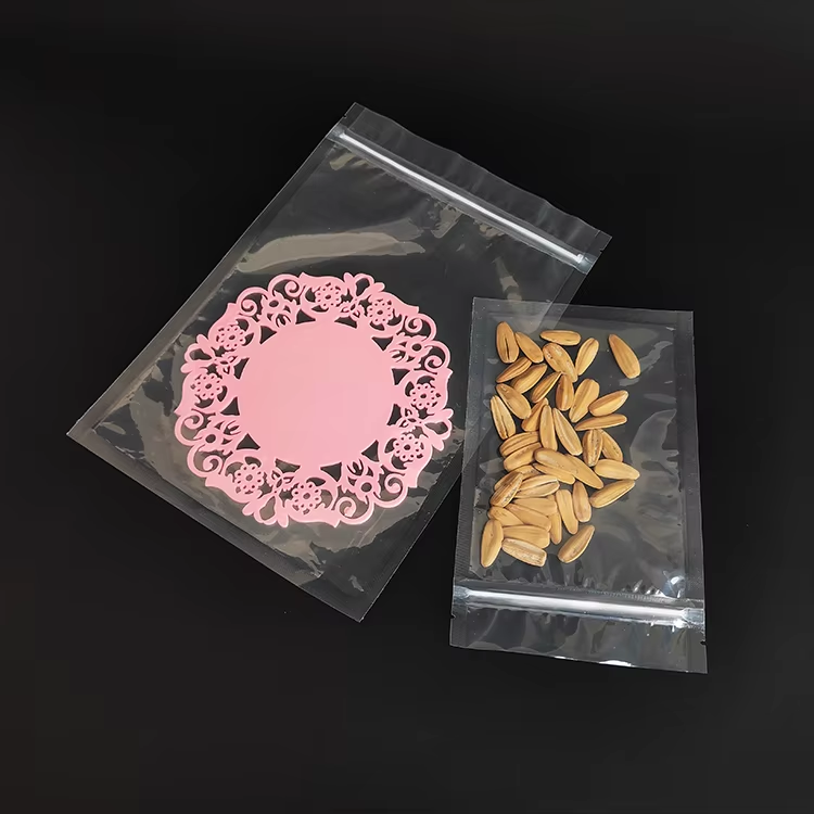 In Stock Bags Clear and Matte Frosted Plastic Flat Pouch - Image 3