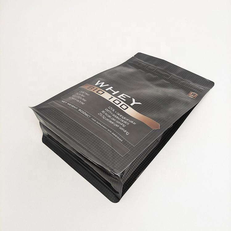 Custom Printing Eight Side-sealed Box Pouch Bag for Whey Protein Powder - Image 4