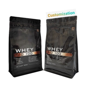 Custom Printing Eight Side-sealed Box Pouch Bag for Whey Protein Powder