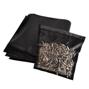 In Stock Bags Co-extruded Black Embossed Vacuum Seal Bag