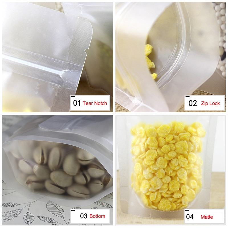 In Stock Bags Matte Frosted Plastic Stand up Pouch - Image 4