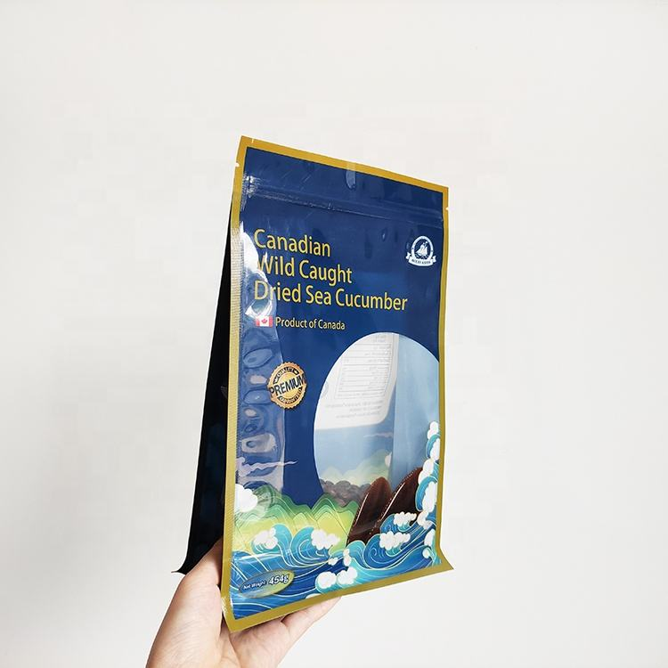 Custom Printing Flat Bottom Bag Dried Seafood Packaging Bags - Image 2