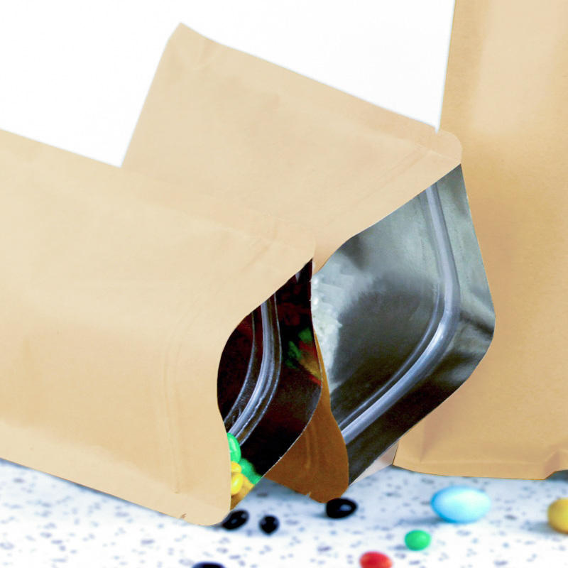 In Stock Bags 3 Side Seal Kraft Paper Bags - Image 5