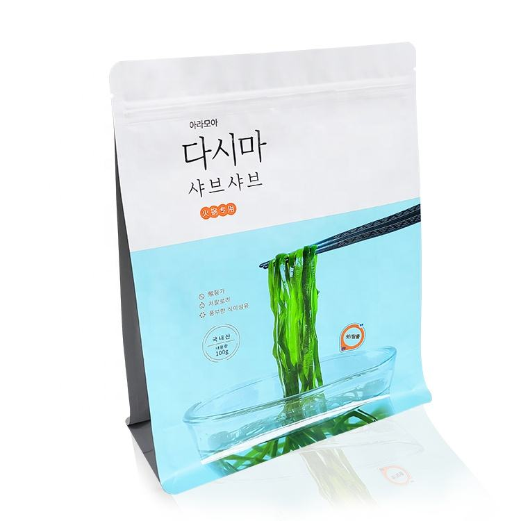 Custom Printing Seaweed Konbu Flat Bottom Packaging