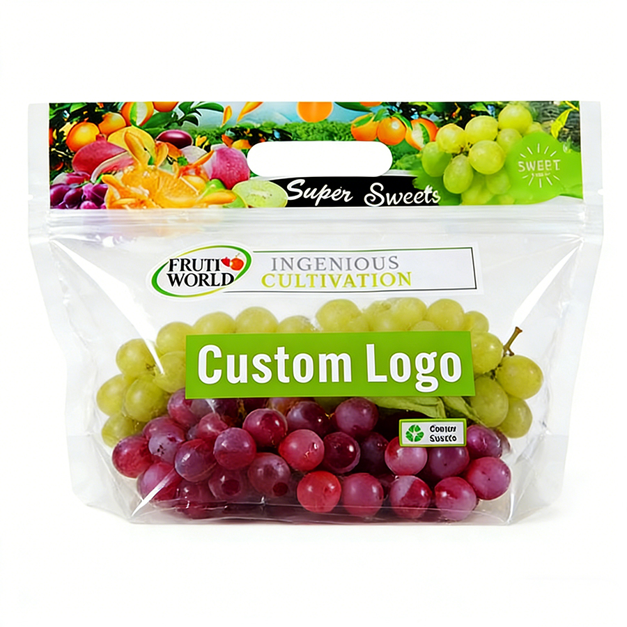 Custom Printed Logo Anti Fogging Fresh Fruits Vegetables Packaging
