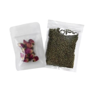 In Stock Bags Clear and Matte Frosted Plastic Flat Pouch