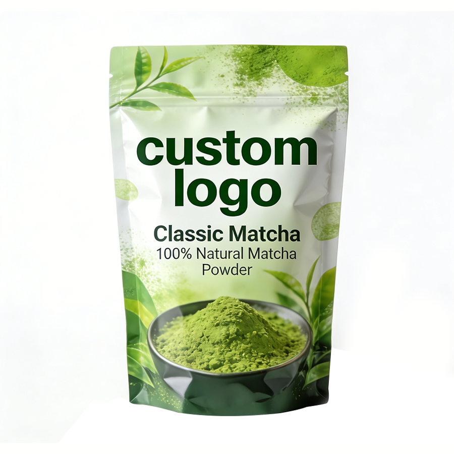Custom Laminating Matcha Tea Powder Packaging