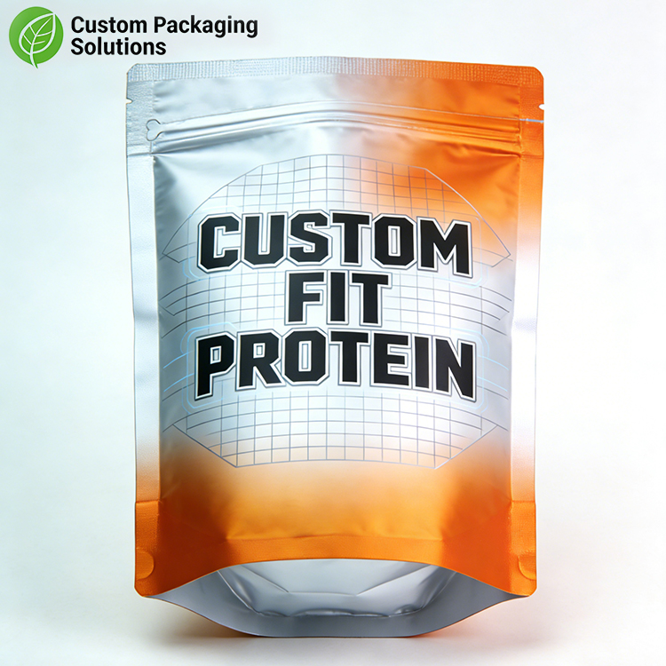 Custom Printing Stand up Pouch for Protein Powder - Image 2