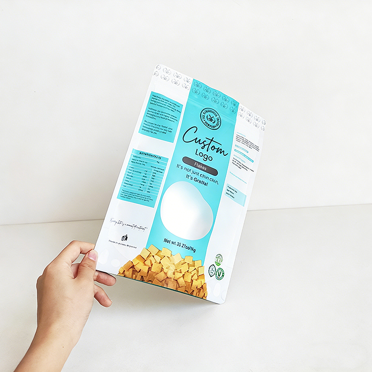 Custom Printing Stand up Pouch for Chin Chin Flakes Nigerian Chips - Image 3
