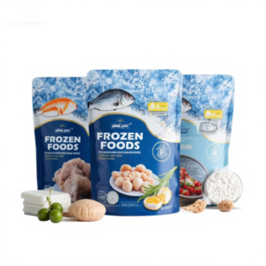 Custom Printed Chicken Fish Stand up Pouch Frozen Food Packing