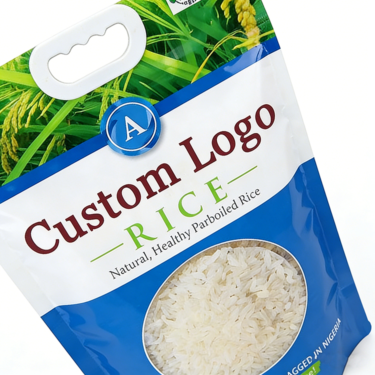 Custom Printing Rice Packaging with Handle 1kg 2kg 5kg 10kg - Image 3