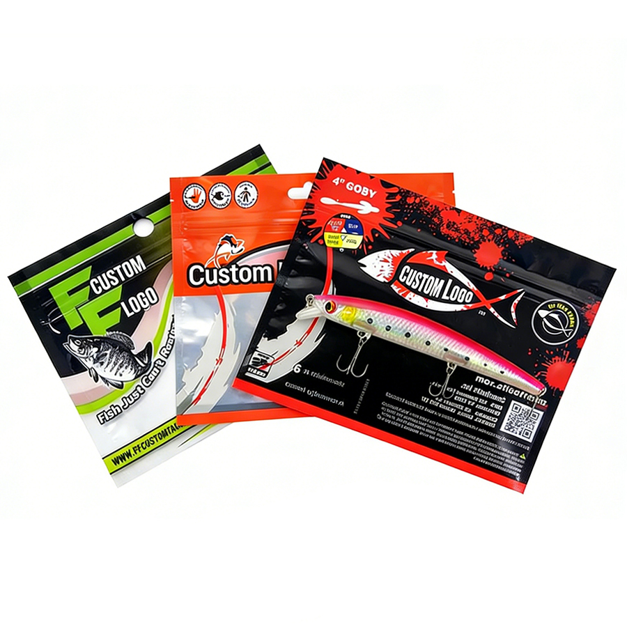 Custom Fishing Worm Bait Lure Packaging