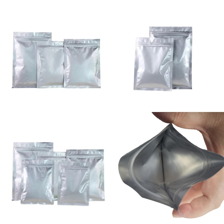 In Stock Bags 3 Sides Seal Silver Aluminum Foil Mylar Bags - Image 6